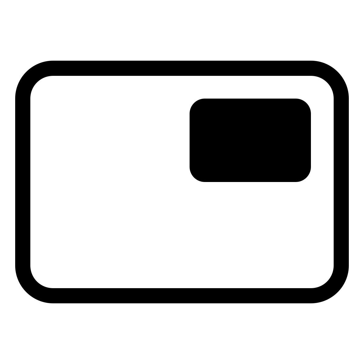 parakeet partial filled style picture in picture icon