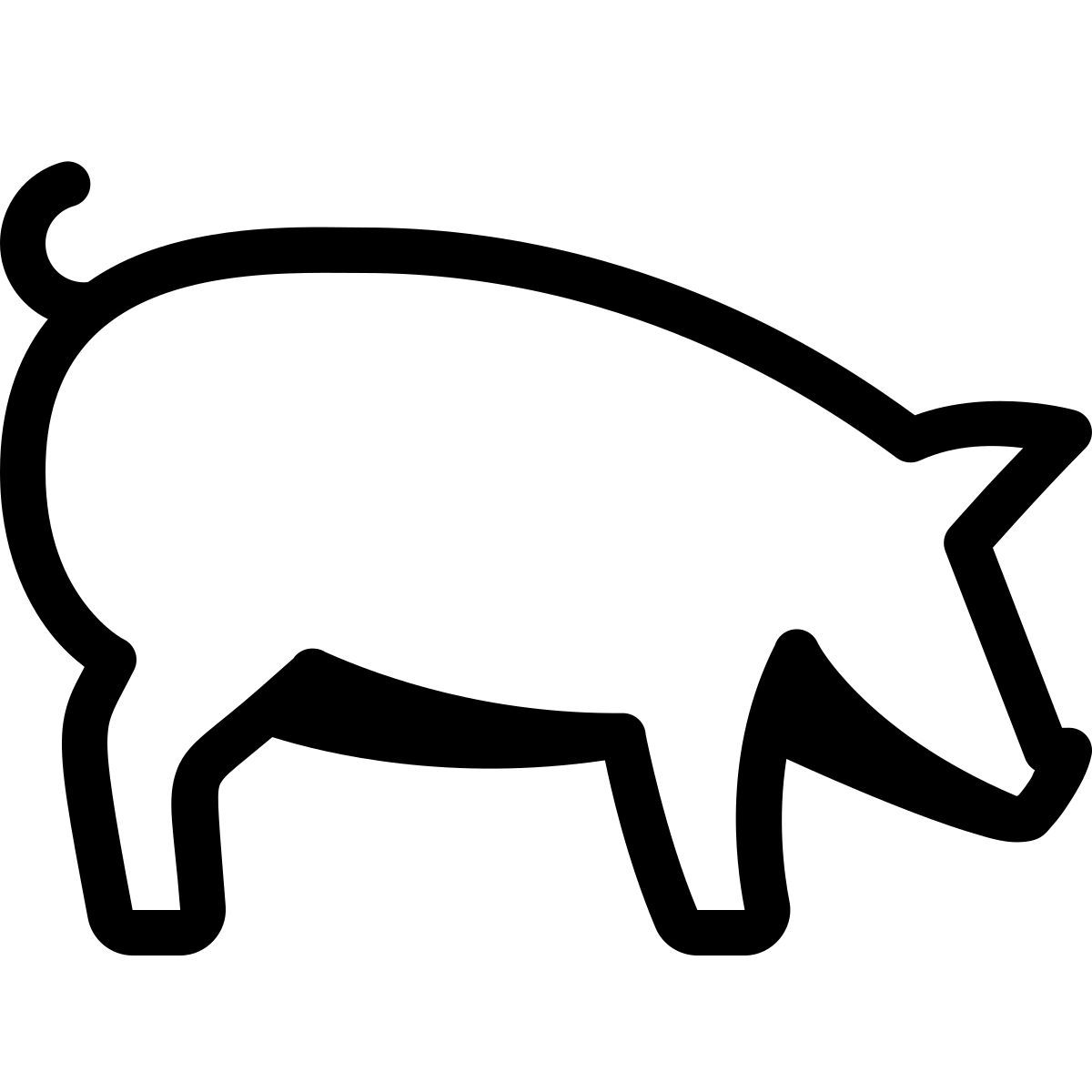 parakeet partial filled style schwein icon