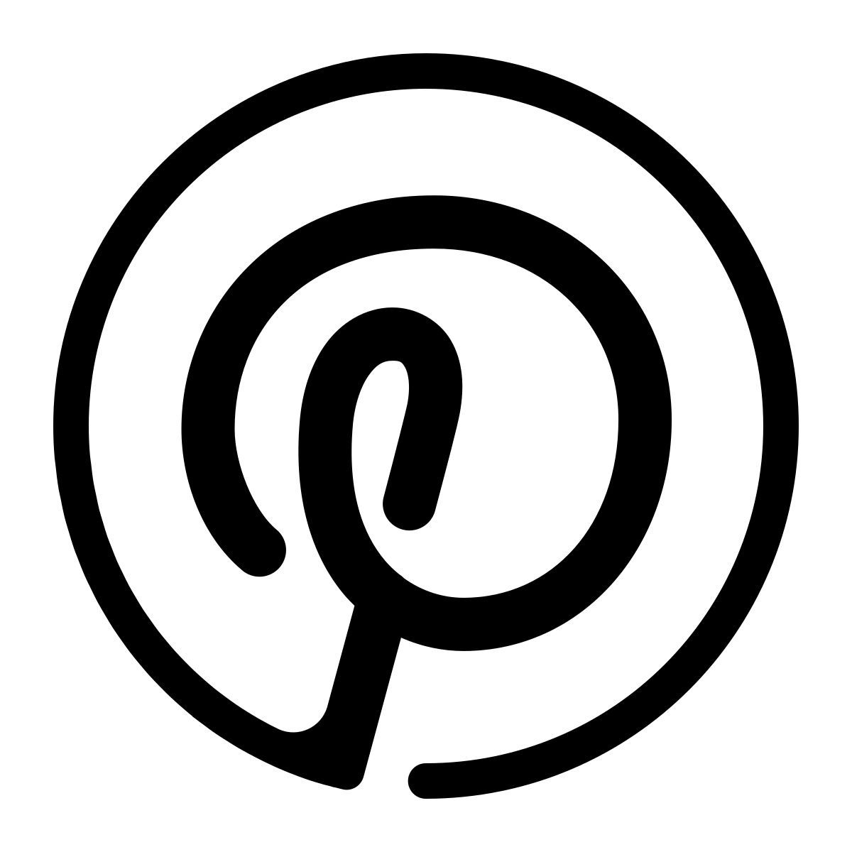 parakeet partial filled style pinterest icon
