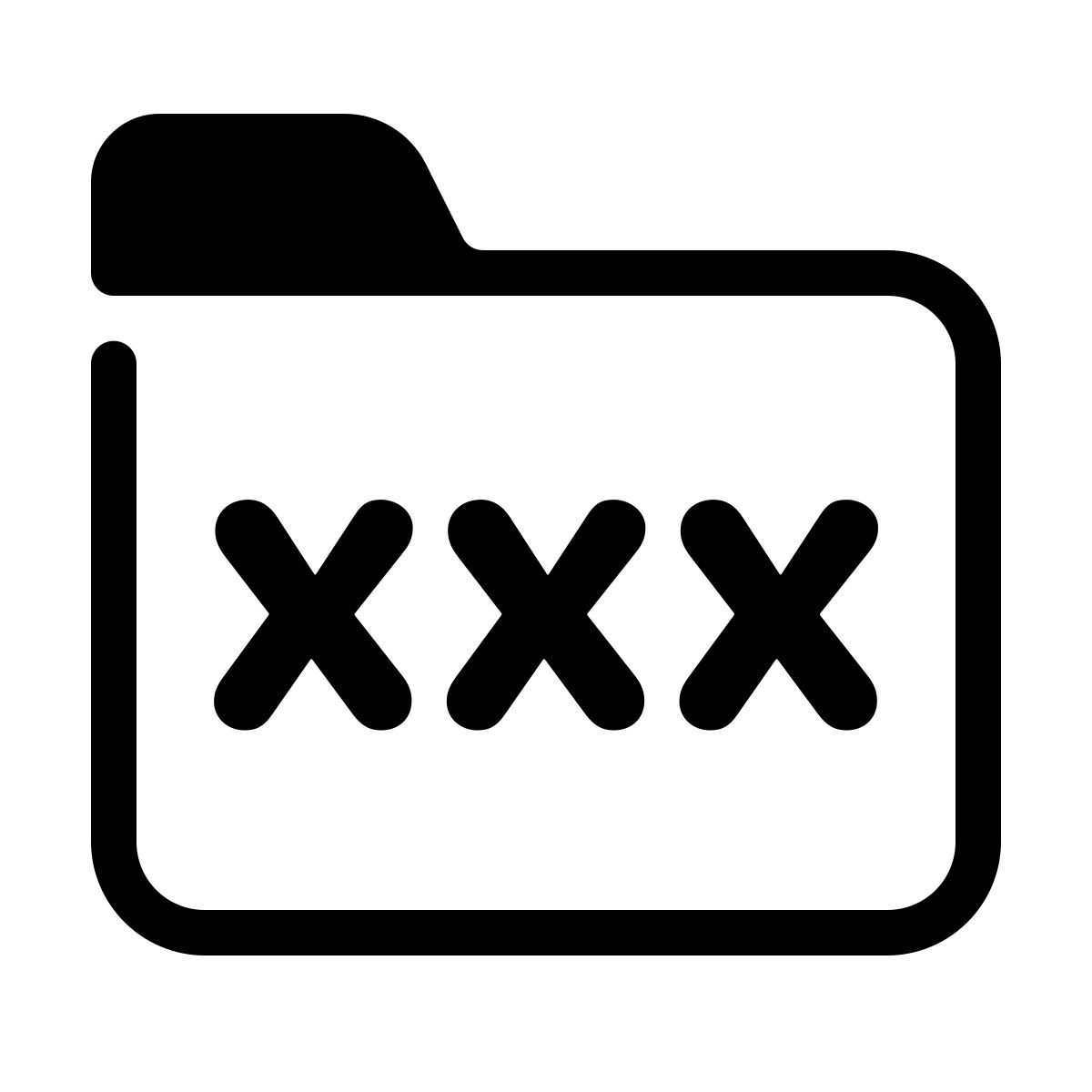 parakeet partial filled style porn folder icon