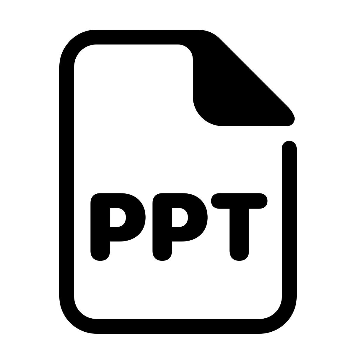 parakeet partial filled style ppt icon