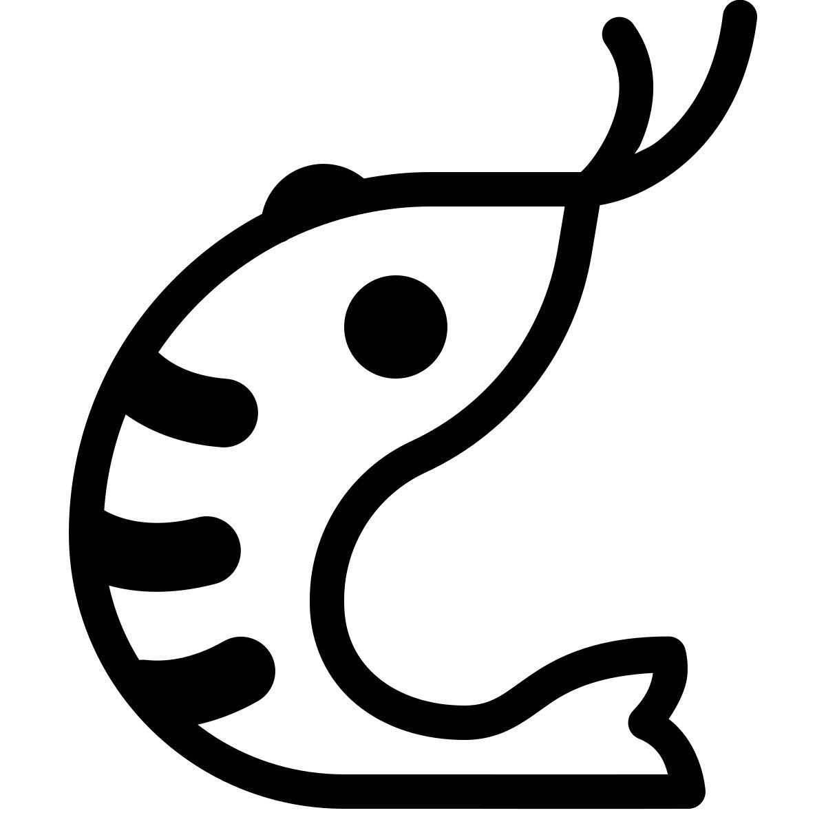 parakeet partial filled style crevette icon