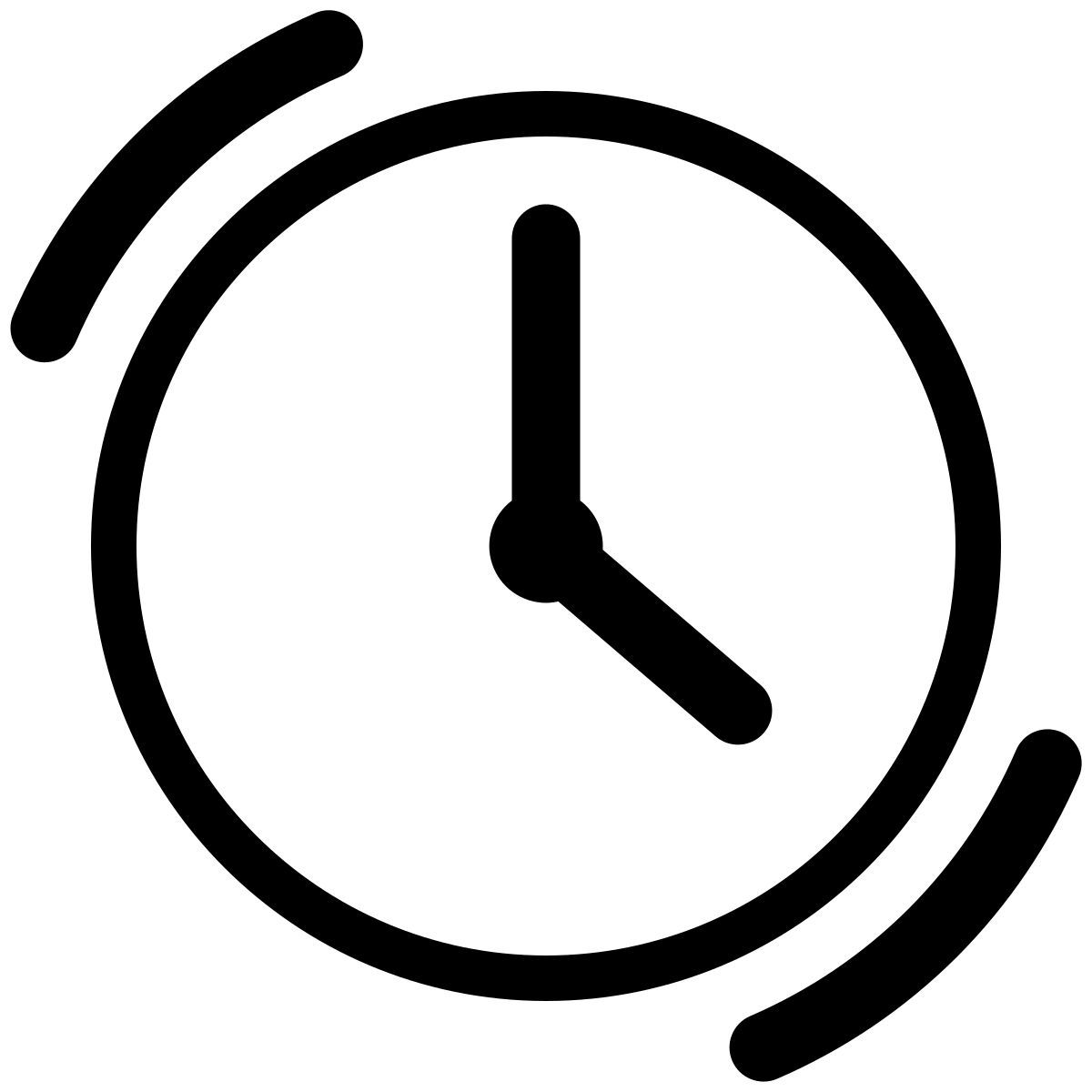 parakeet partial filled style clock icon