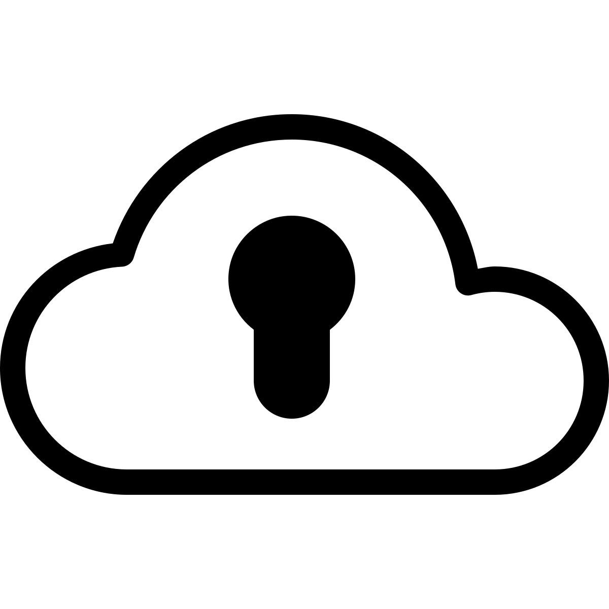 parakeet partial filled style stockage cloud privé icon