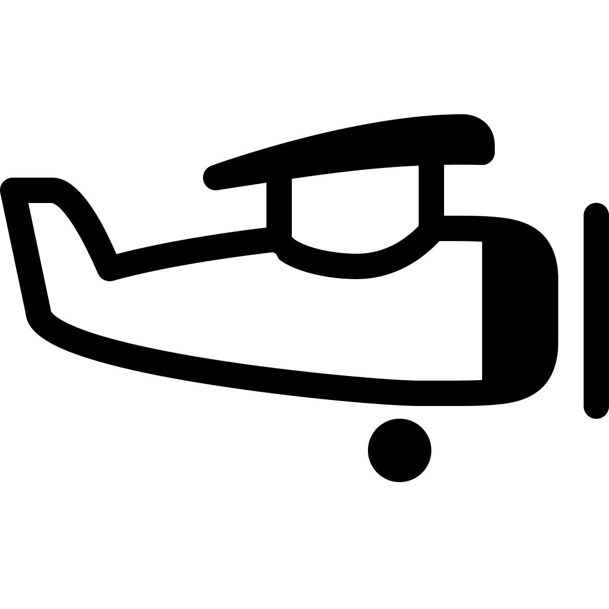 parakeet partial filled style aircraft icon
