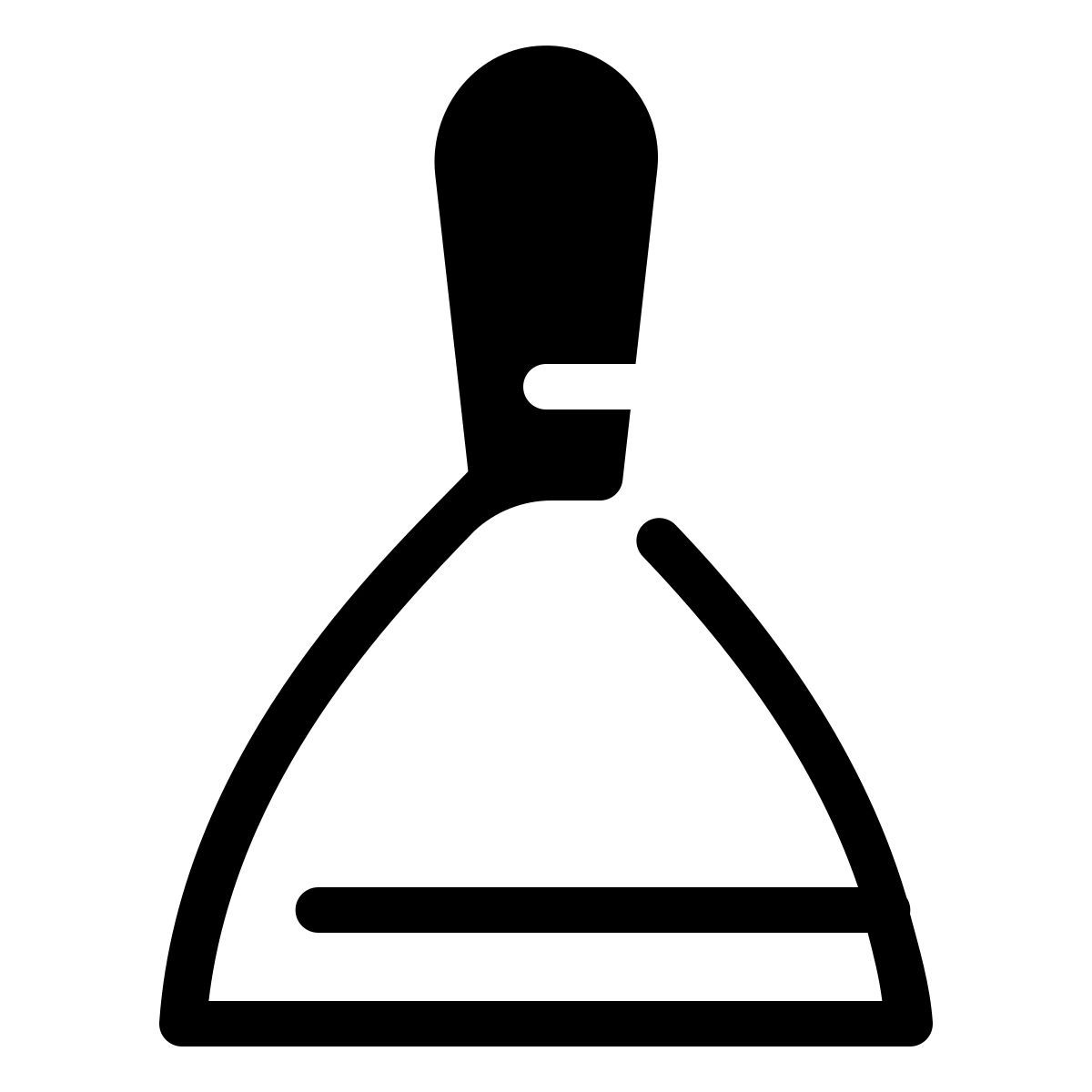 parakeet partial filled style putty knife icon