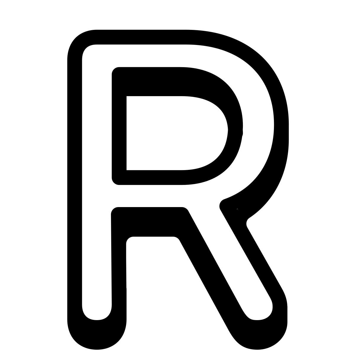 parakeet partial filled style r icon