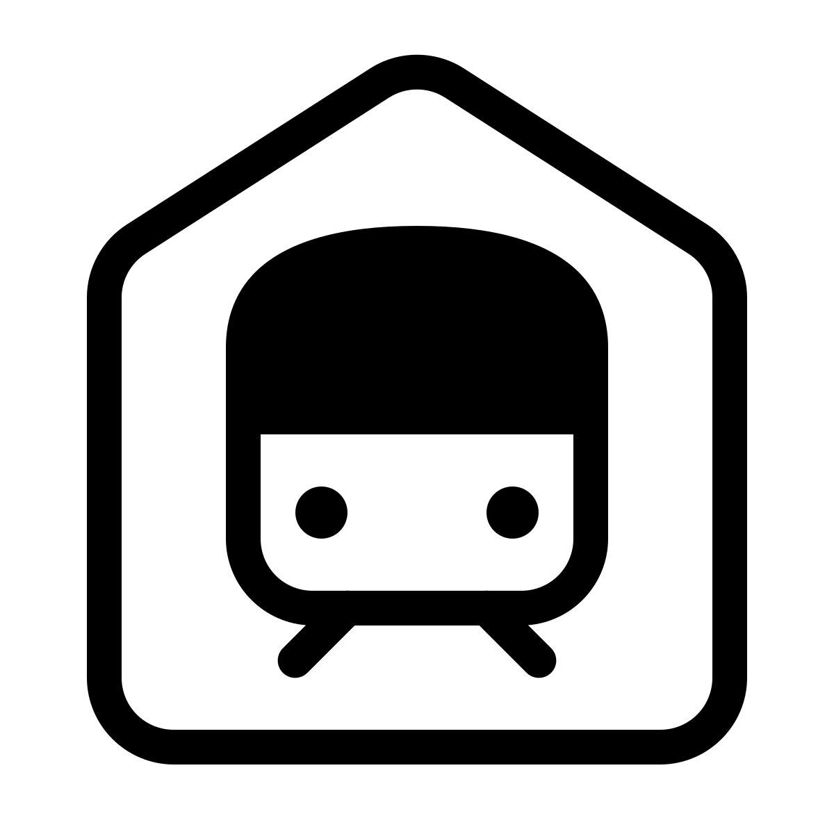 parakeet partial filled style railway station icon