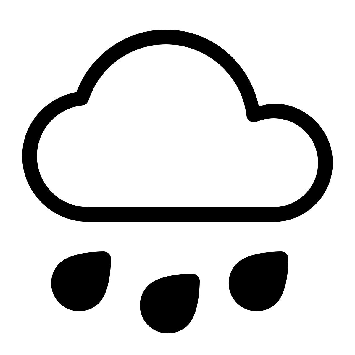 parakeet partial filled style rain icon