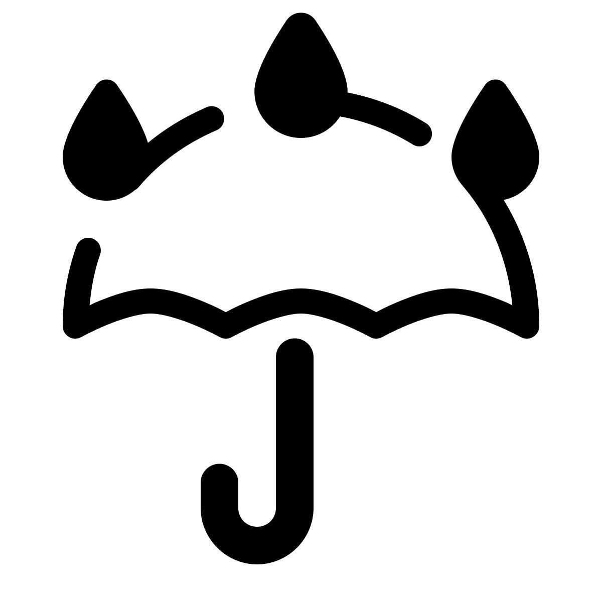 parakeet partial filled style 阴雨天气 icon