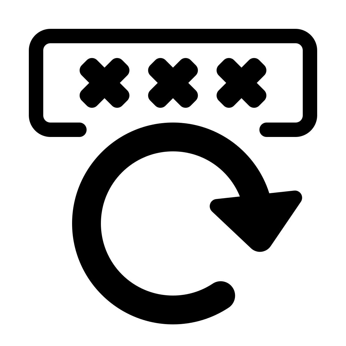 parakeet partial filled style password reset icon