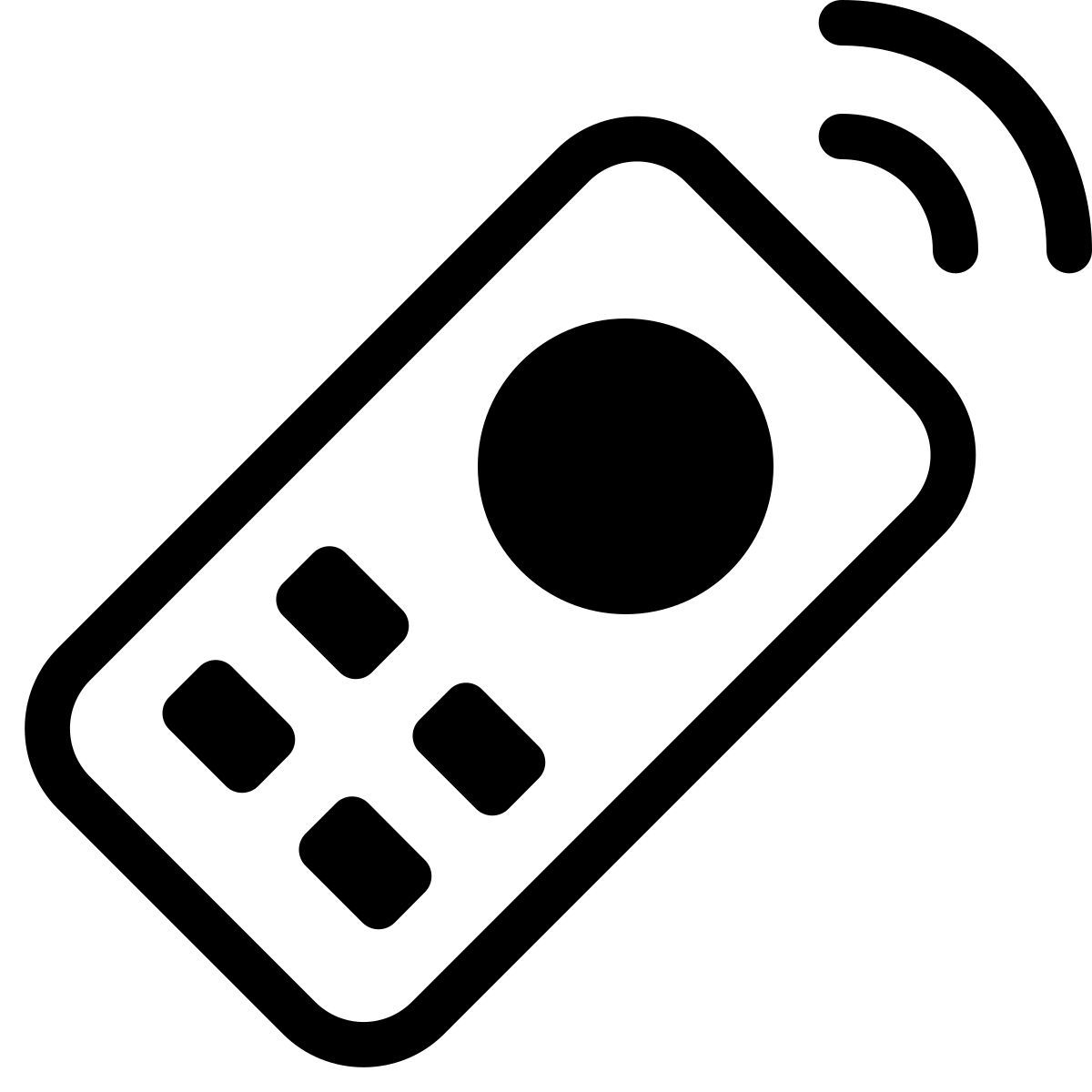 parakeet partial filled style remote control icon
