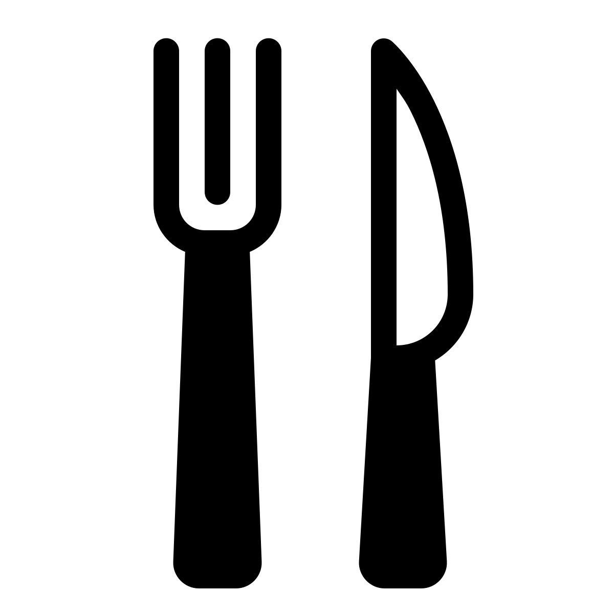 parakeet partial filled style restaurante icon