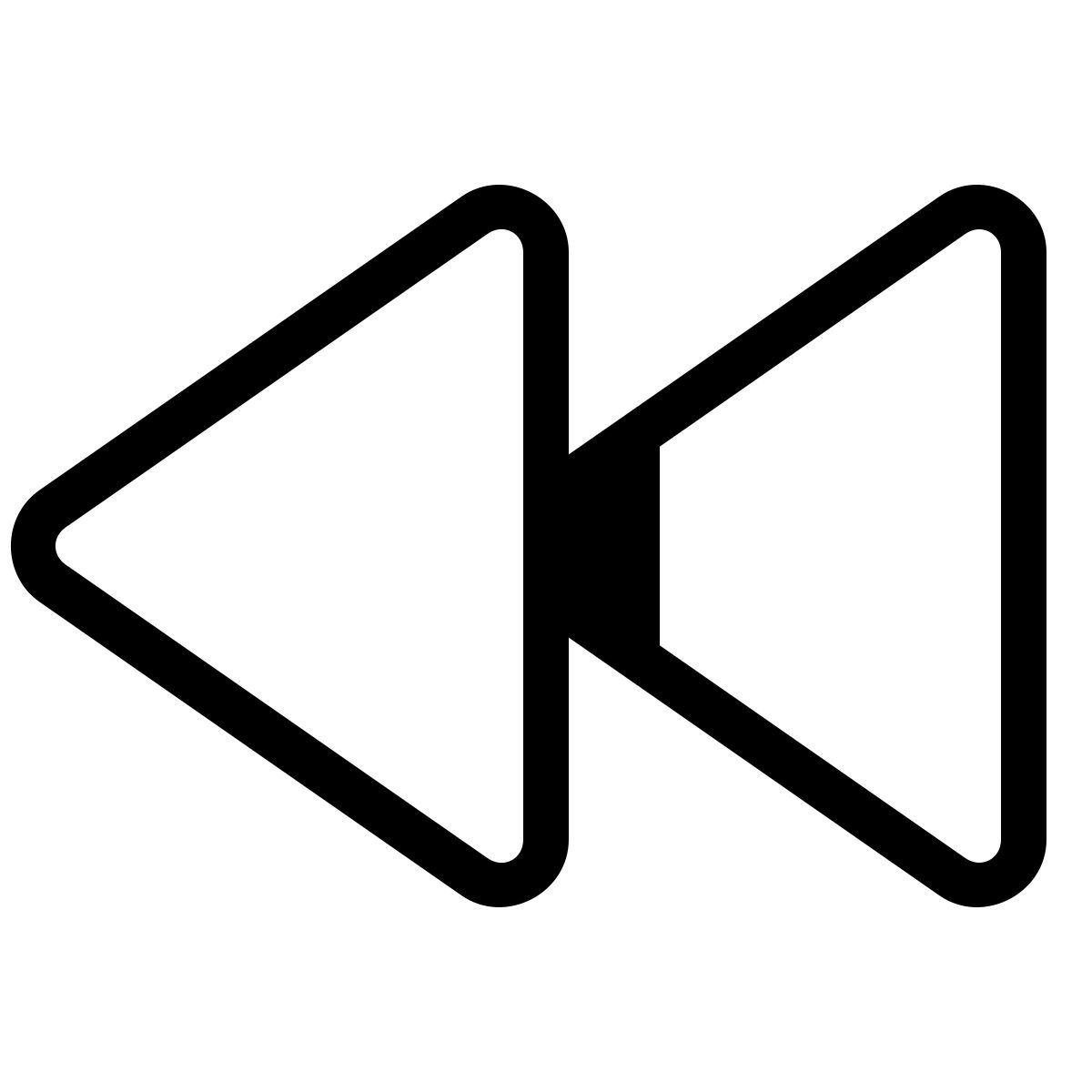 parakeet partial filled style rewind icon