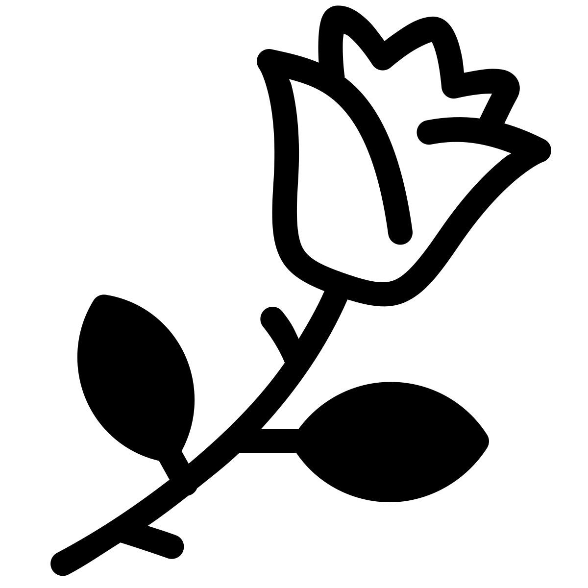 parakeet partial filled style rose icon