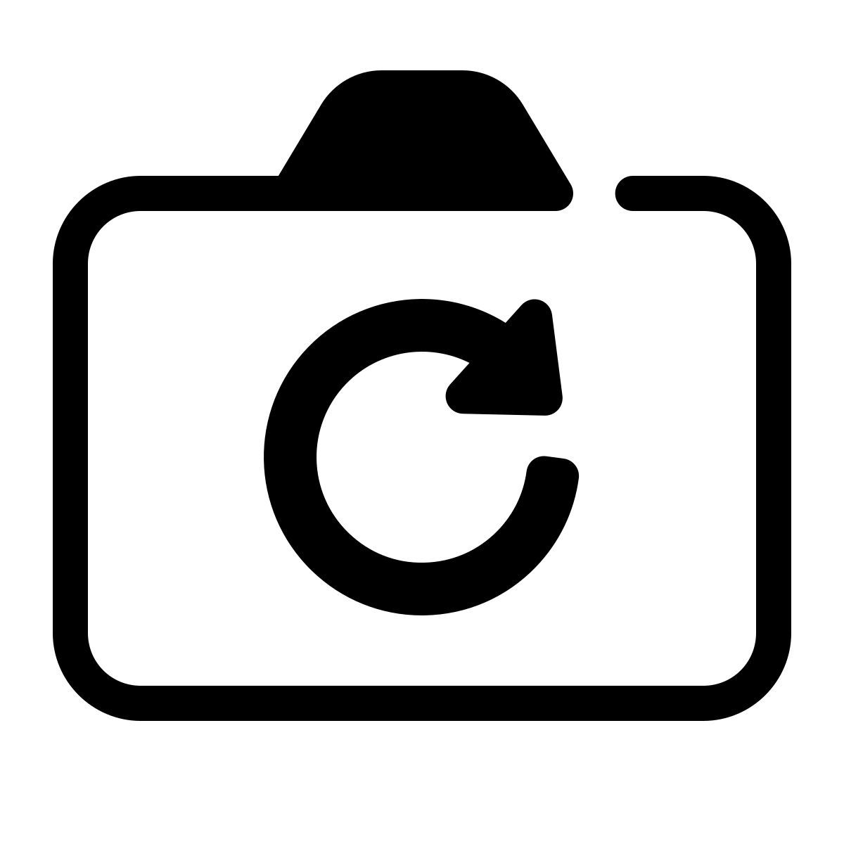 parakeet partial filled style tourner la caméra icon