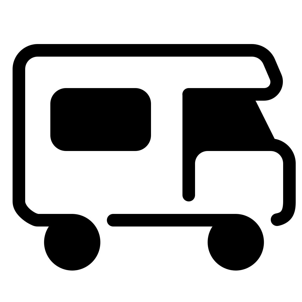 parakeet partial filled style camper icon