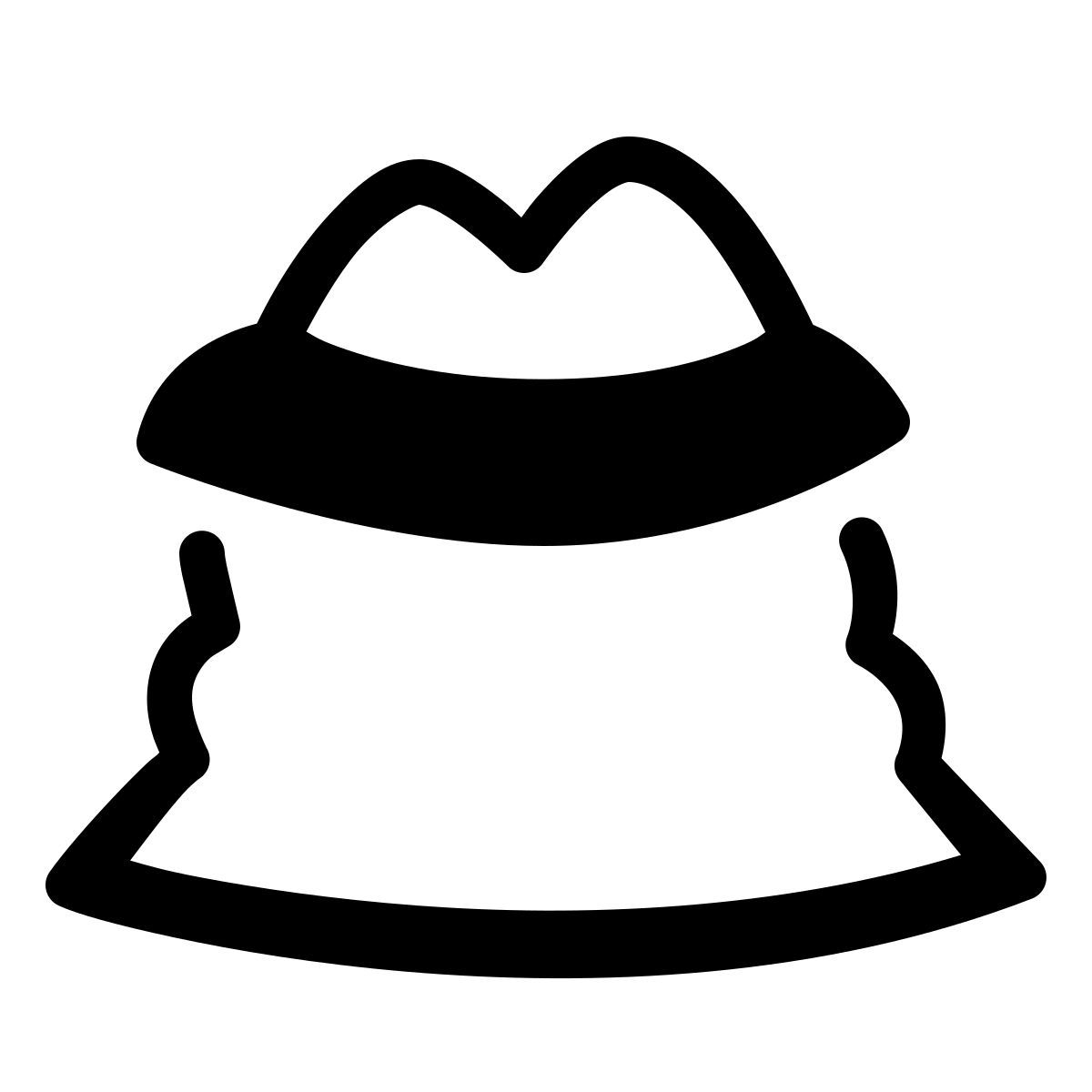 parakeet partial filled style sack mehl icon
