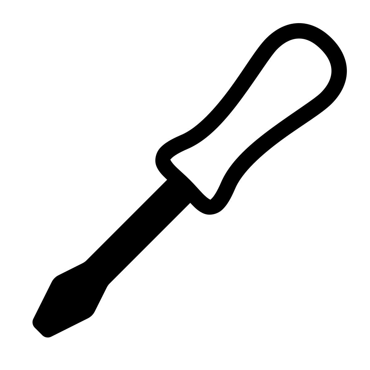 parakeet partial filled style cacciavite icon