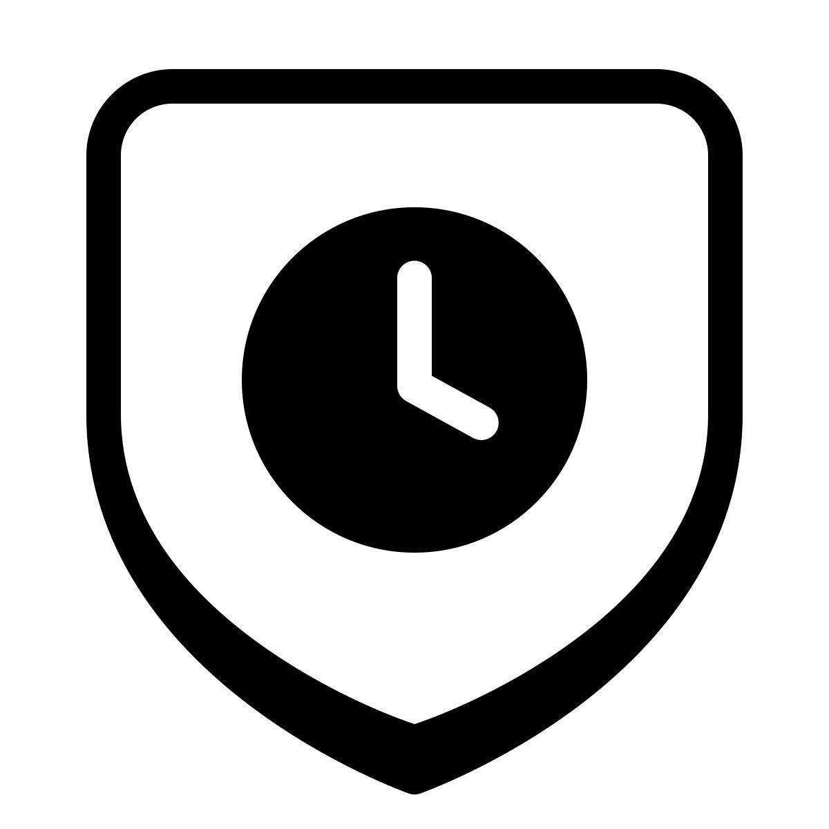 parakeet partial filled style security time icon