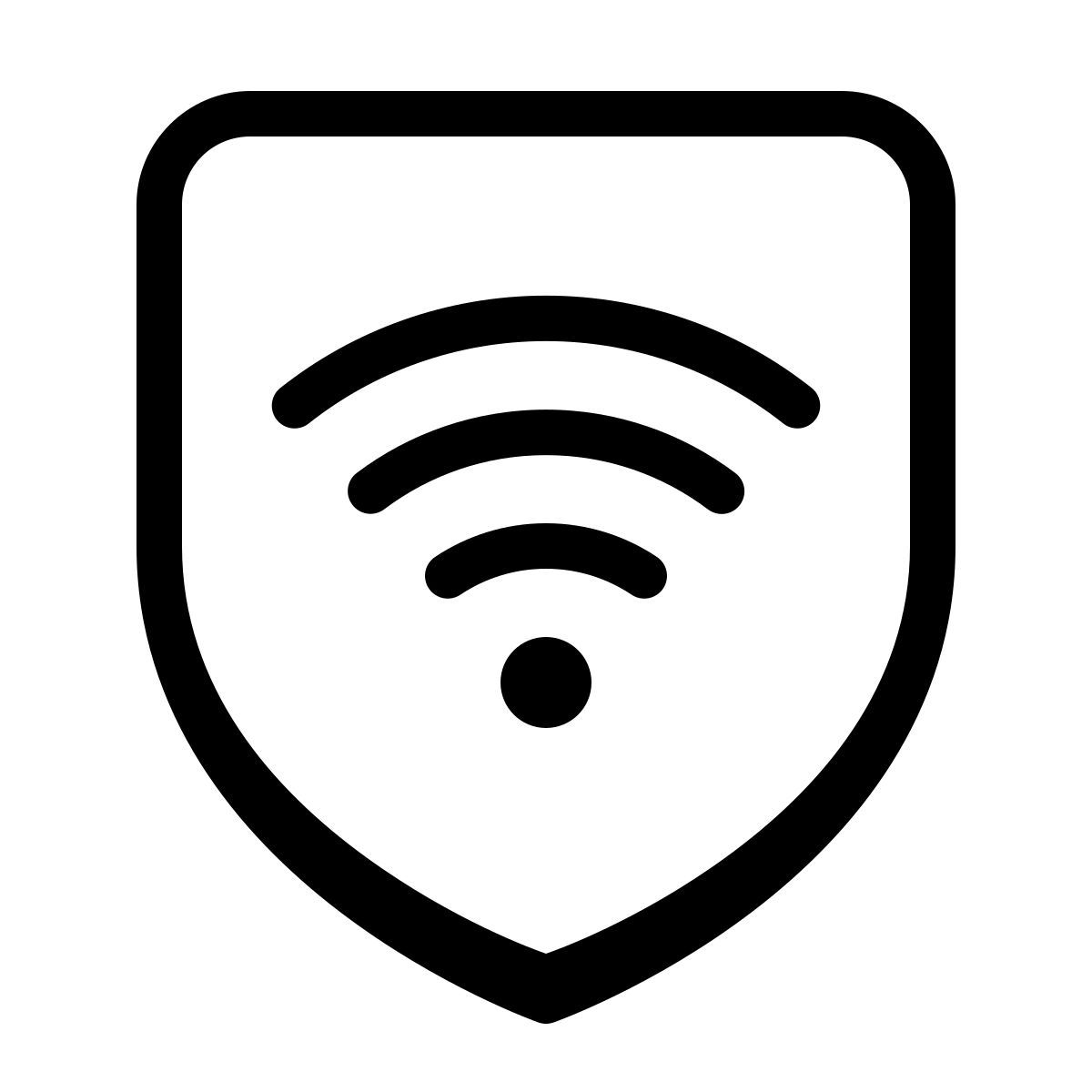 parakeet partial filled style segurança wi fi icon
