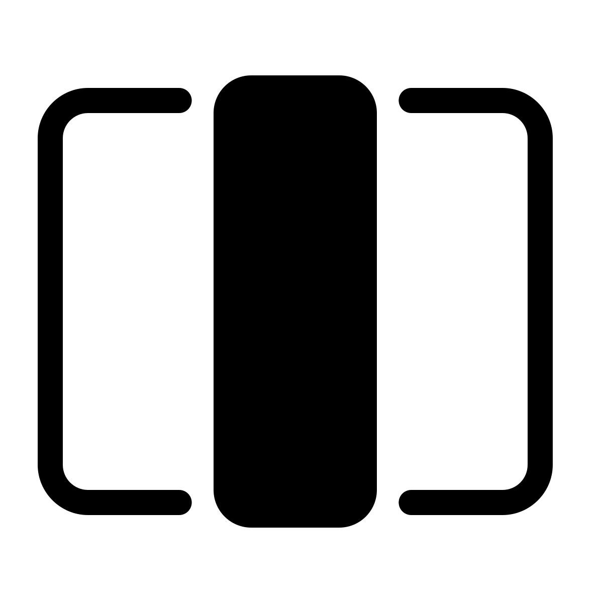 parakeet partial filled style seleccionar columna media icon