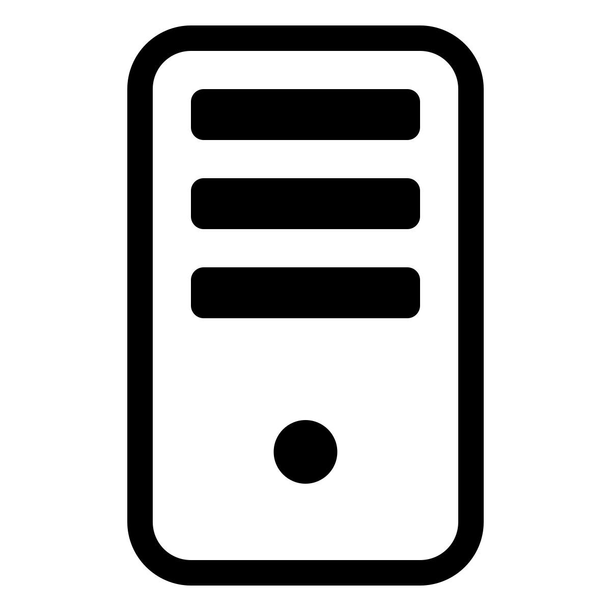 parakeet partial filled style server icon