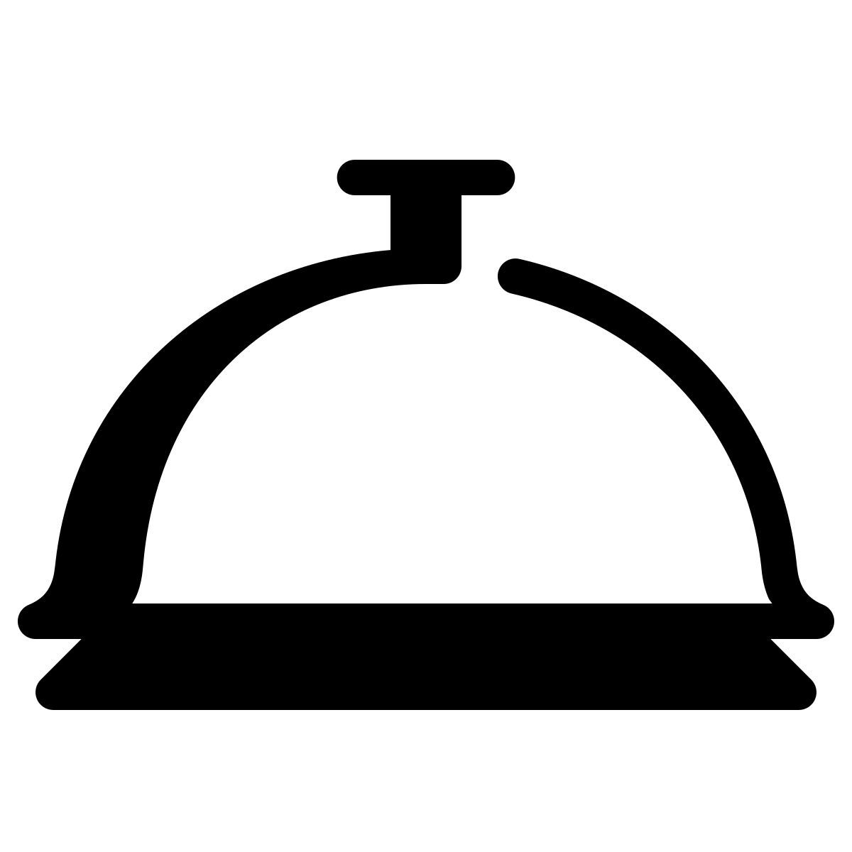 parakeet partial filled style service bell icon
