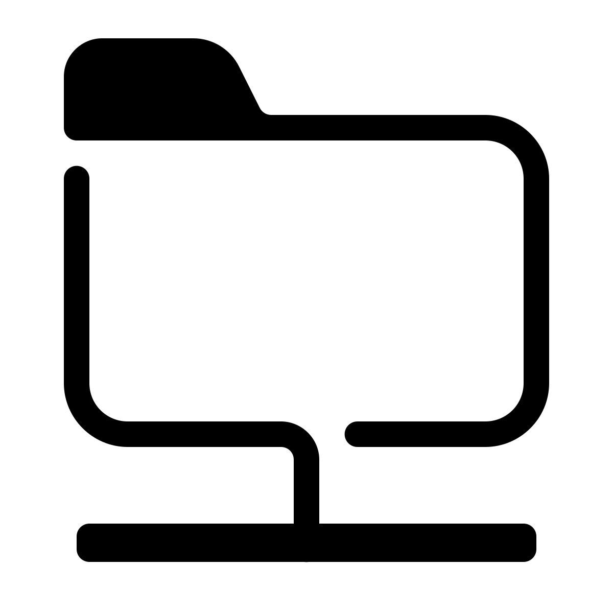 parakeet partial filled style shared folder icon
