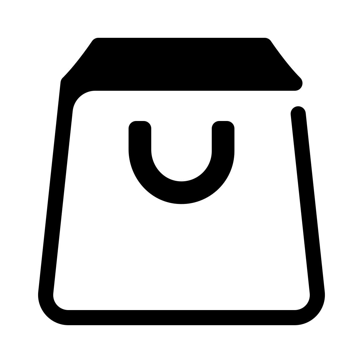 parakeet partial filled style bolsa de compras icon