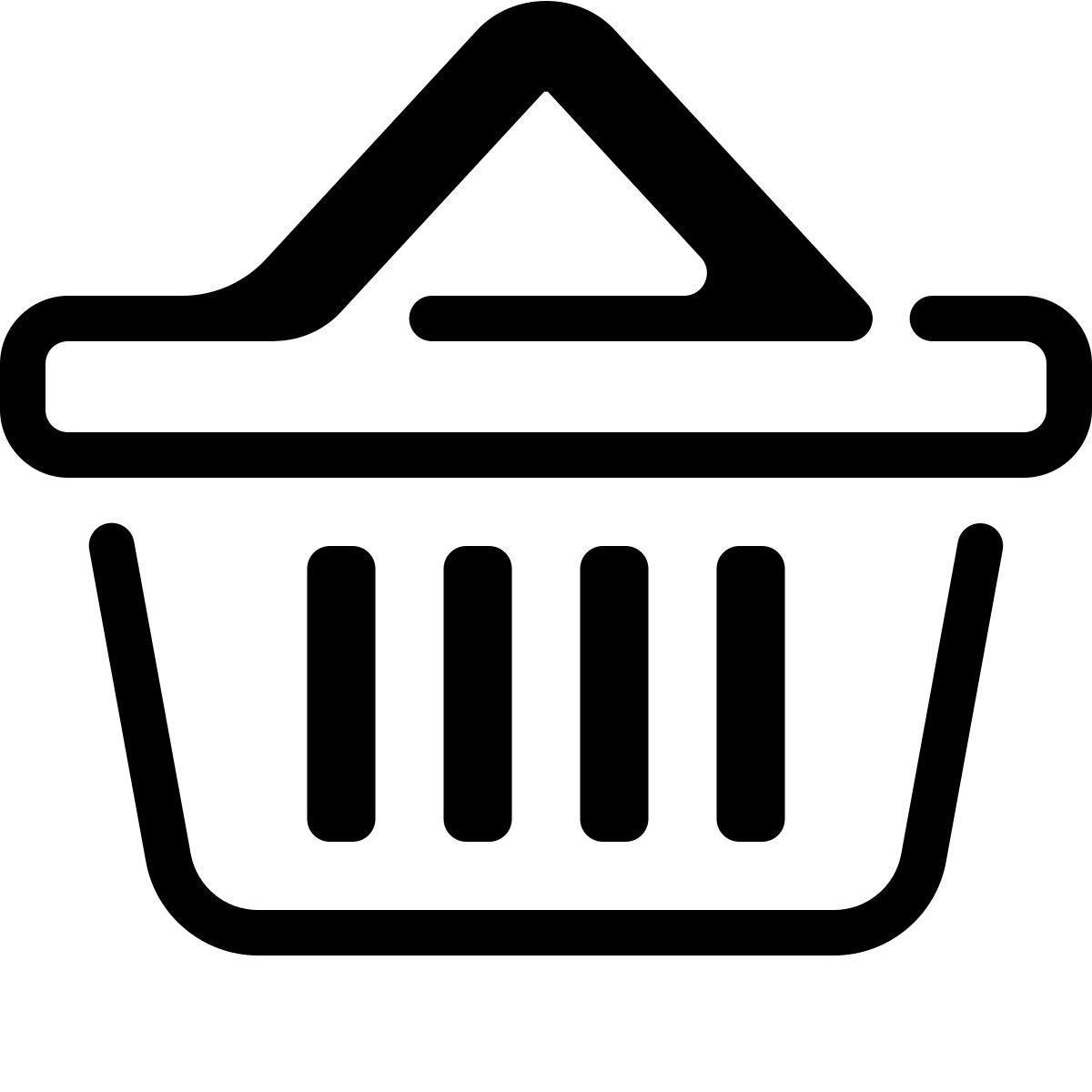 parakeet partial filled style cesta de compras icon