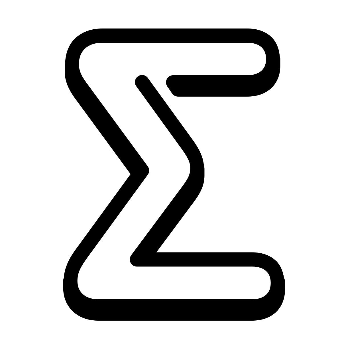 parakeet partial filled style sigma icon