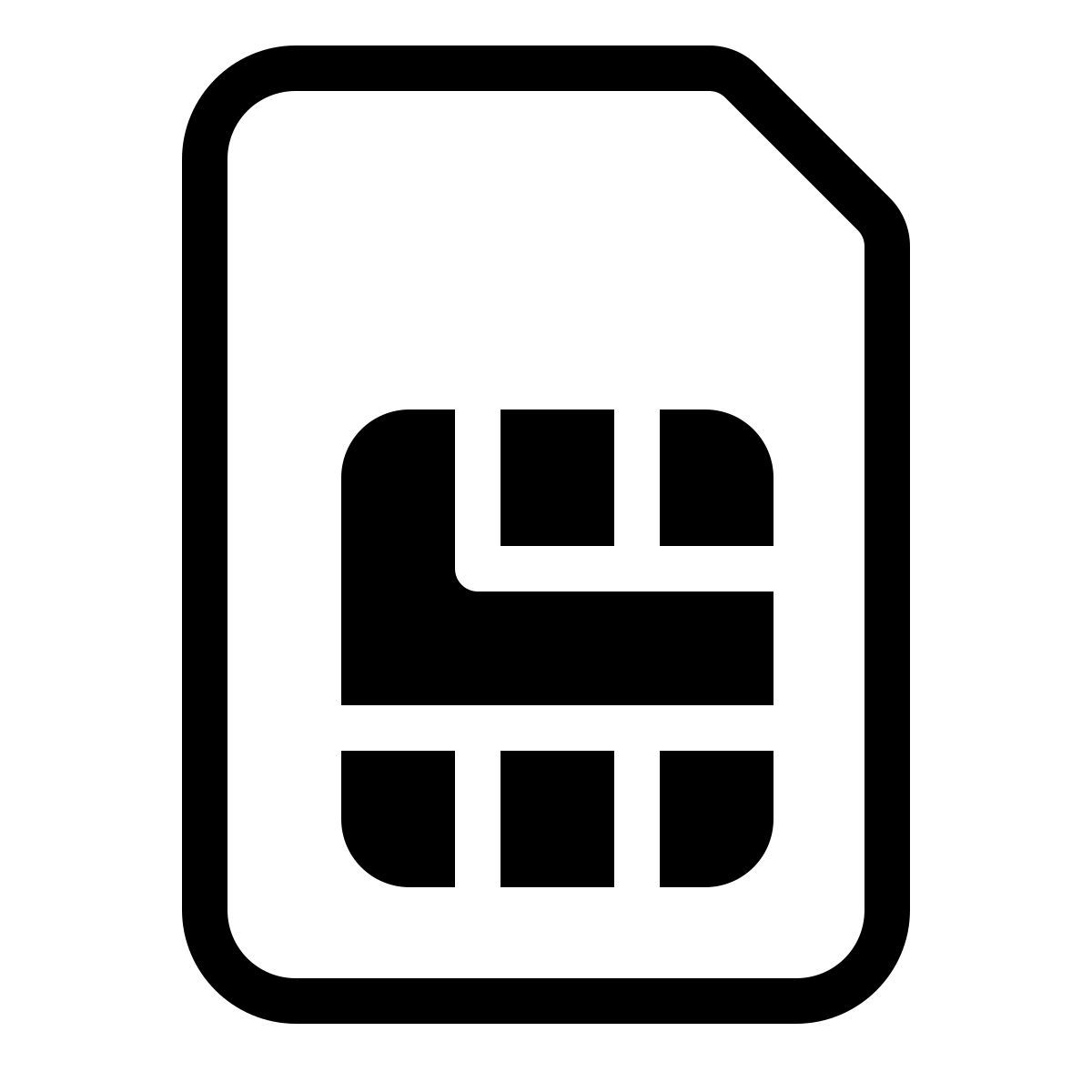 parakeet partial filled style sim карта icon