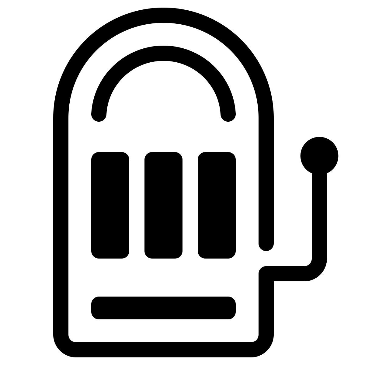 parakeet partial filled style slot machine icon