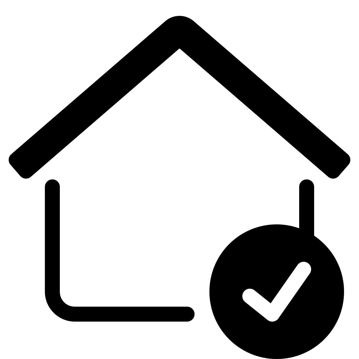 parakeet partial filled style smart home checked icon