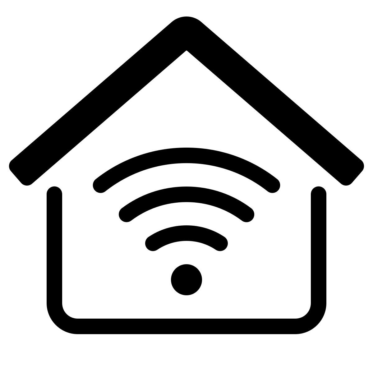 parakeet partial filled style conexión de smart home icon