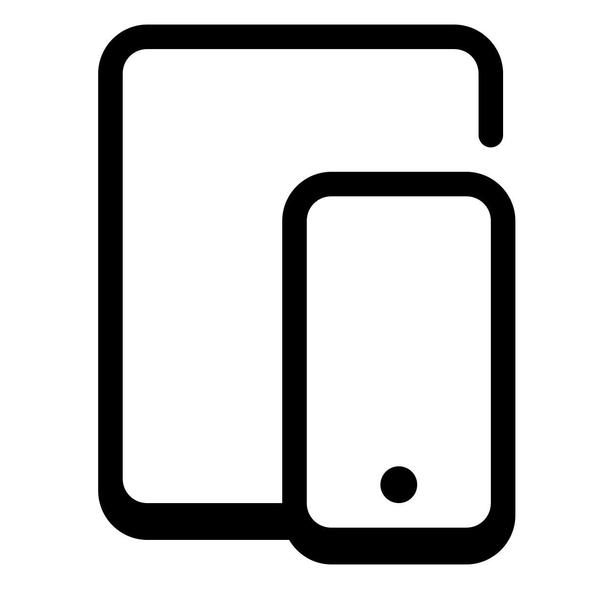 parakeet partial filled style smartphone tablet icon