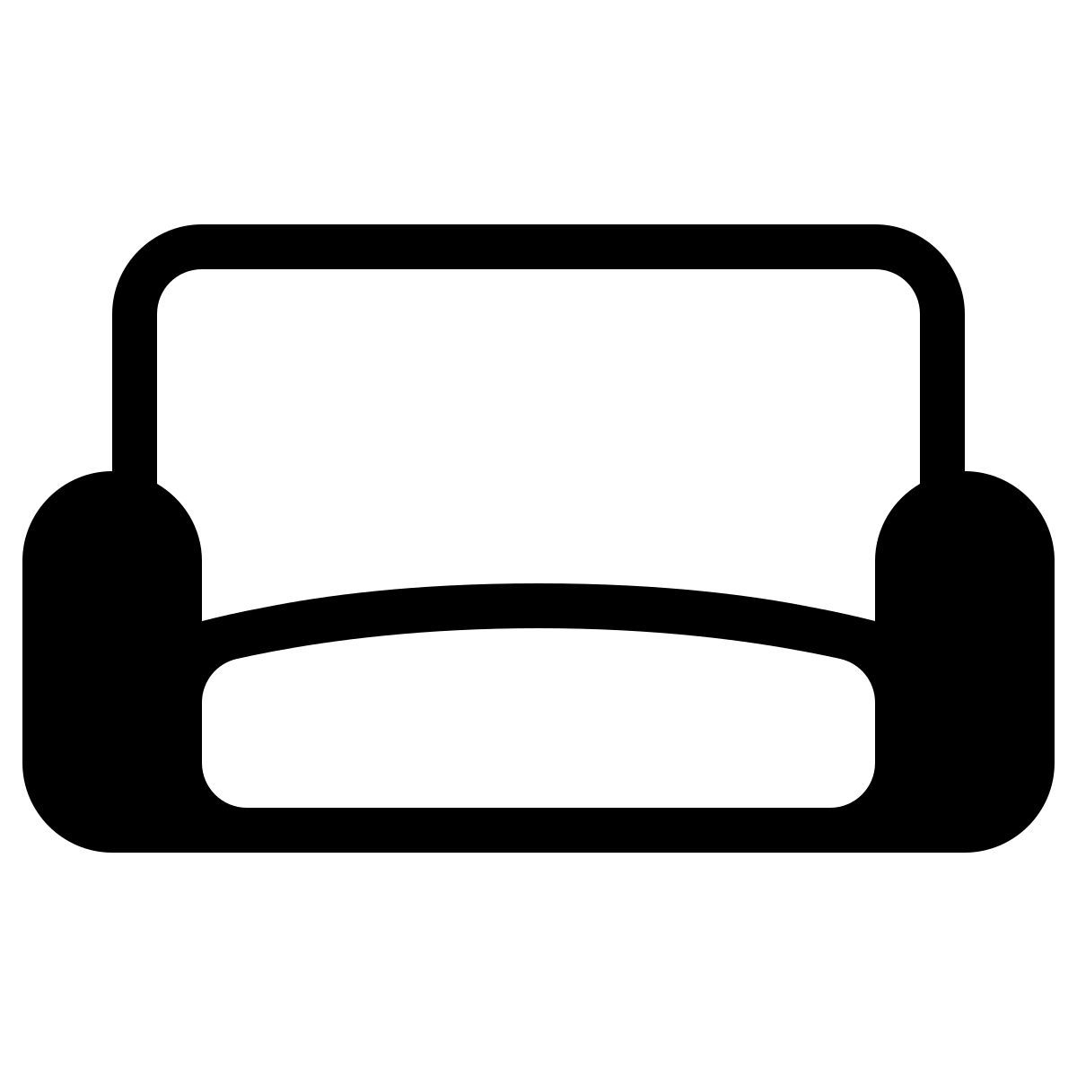 parakeet partial filled style sofa icon