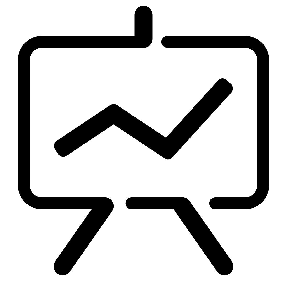 parakeet partial filled style line graph icon