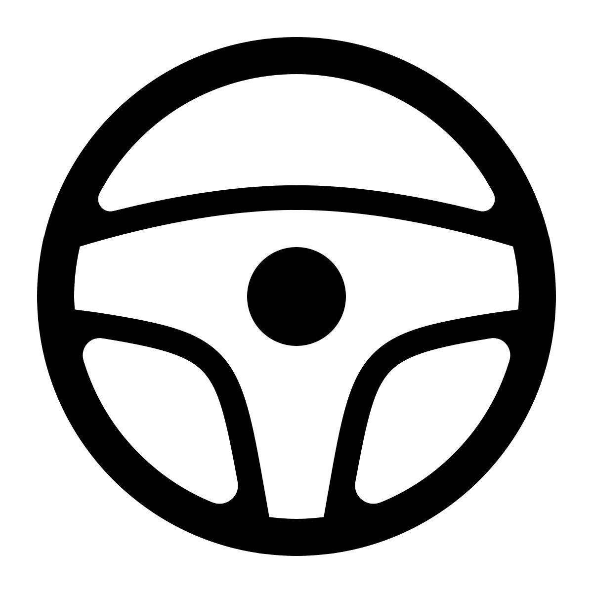 parakeet partial filled style steering wheel icon