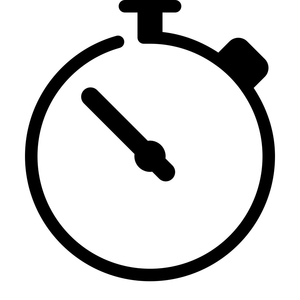 parakeet partial filled style chronograph icon