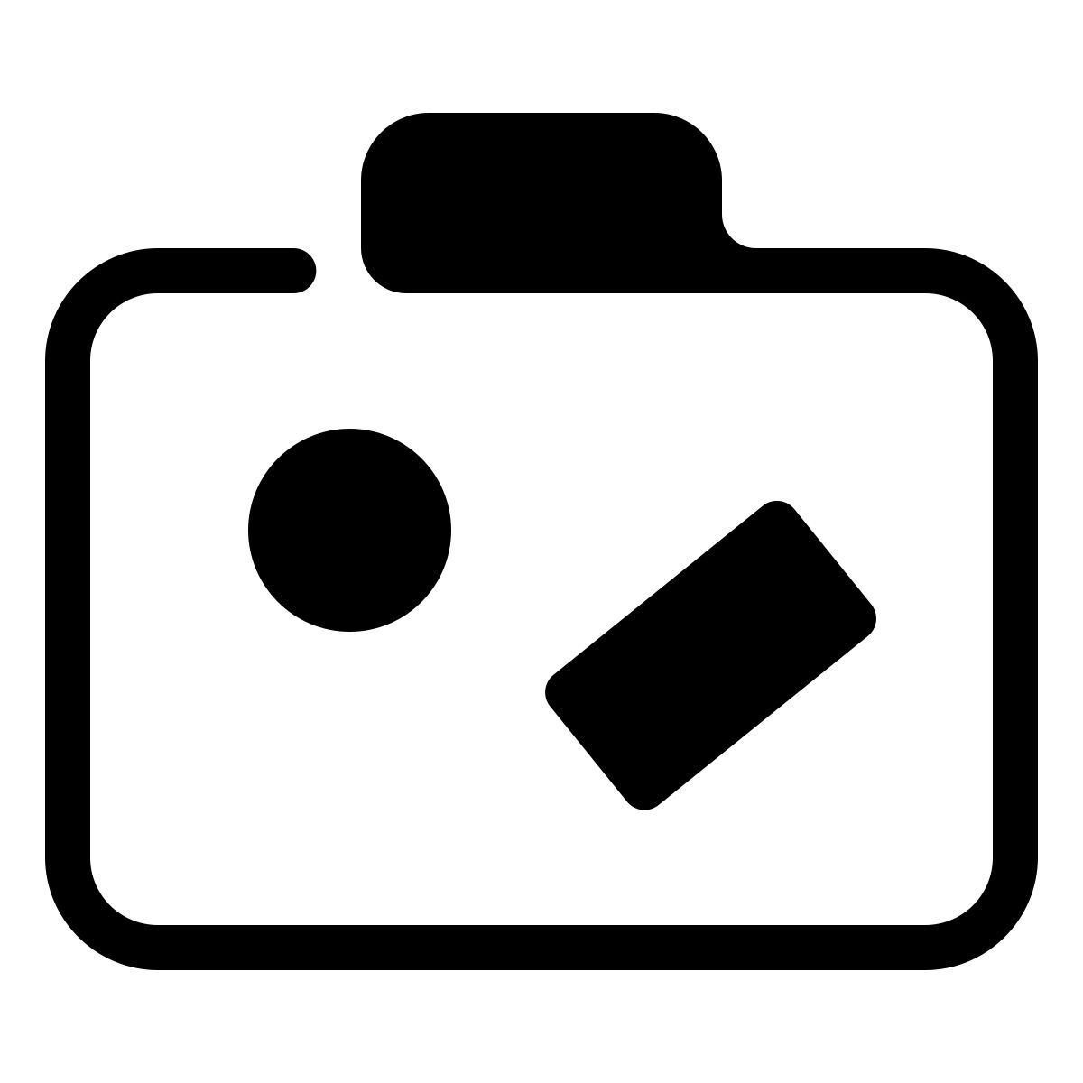 parakeet partial filled style suitcase icon