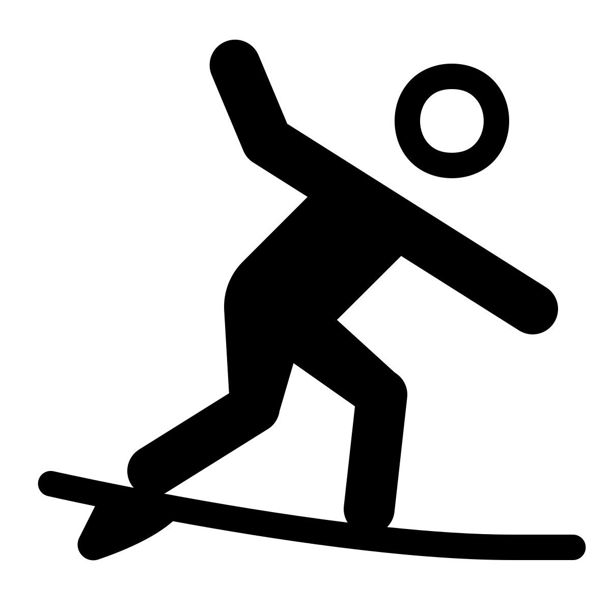 parakeet partial filled style surfing icon