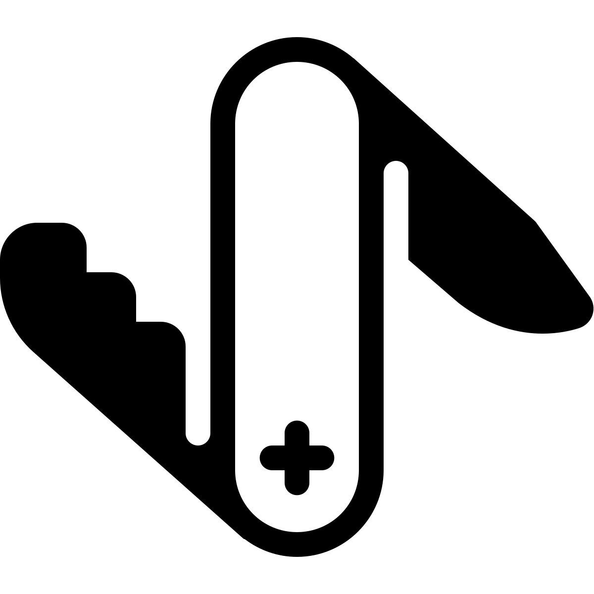parakeet partial filled style coltellino svizzero icon