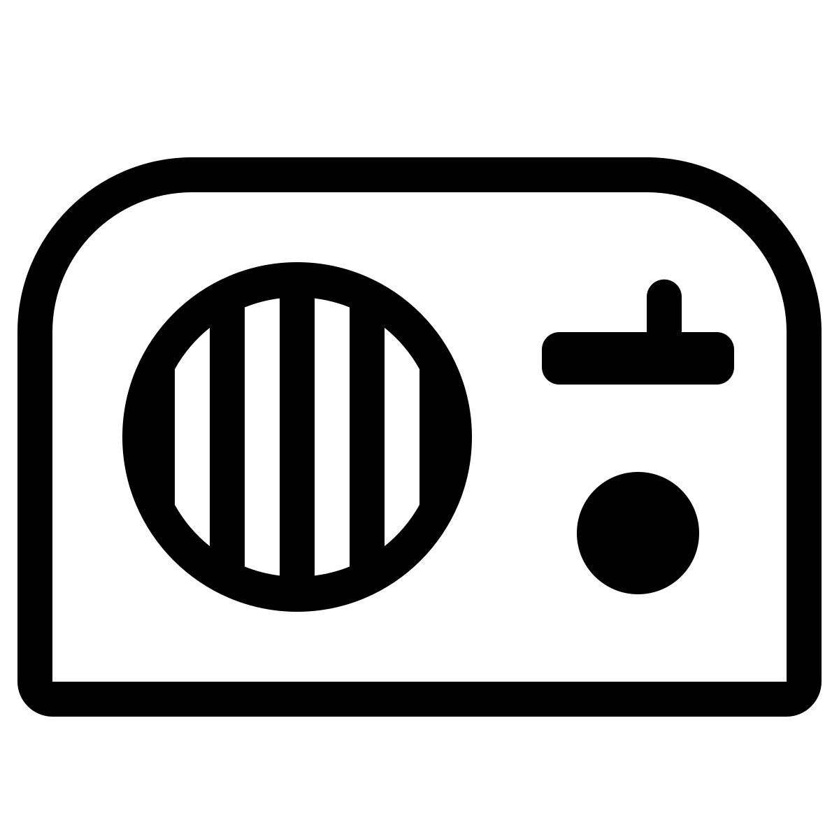 parakeet partial filled style tischradio icon