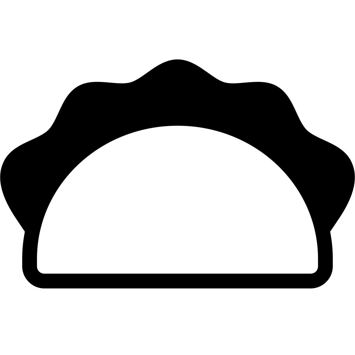 parakeet partial filled style taco icon
