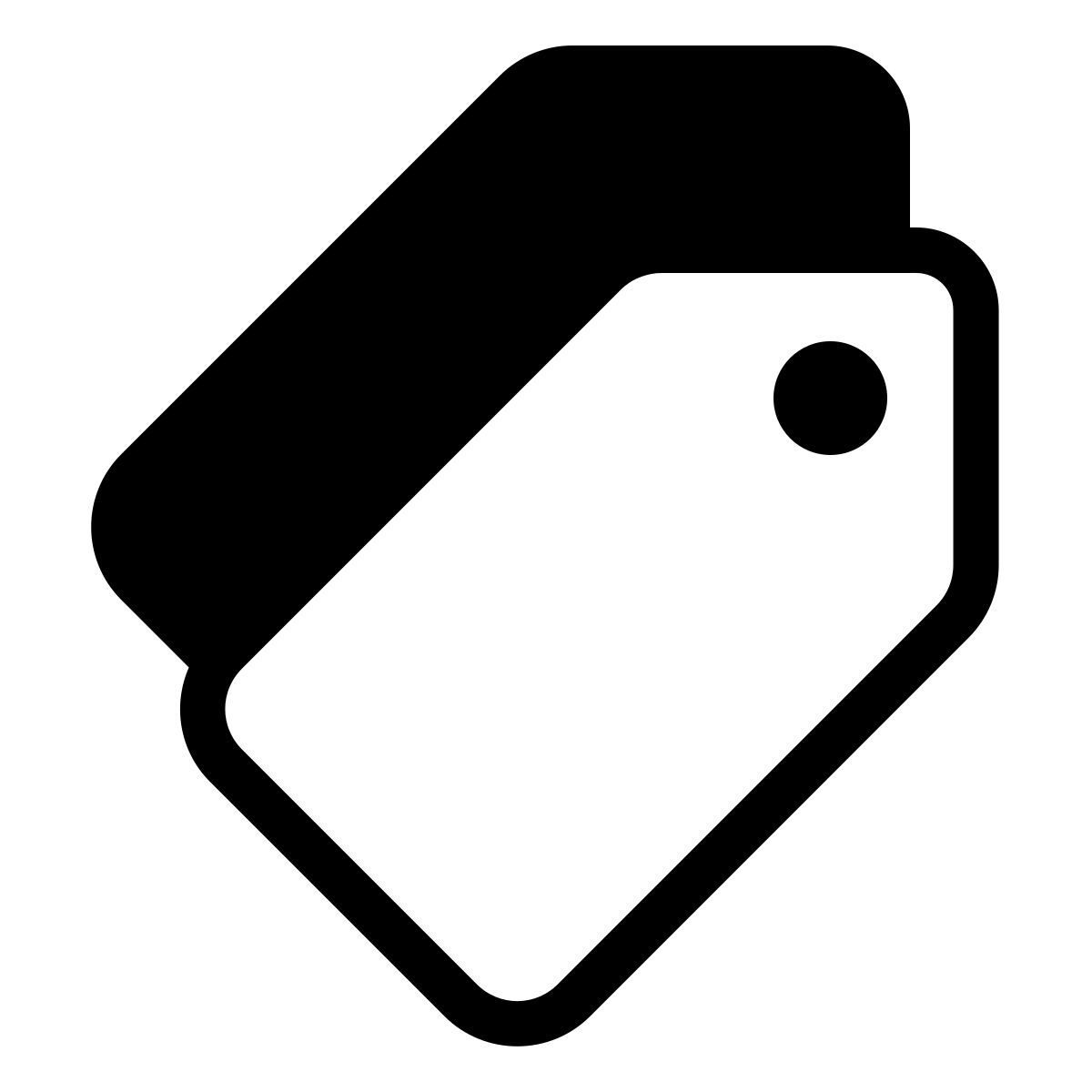 parakeet partial filled style tags icon