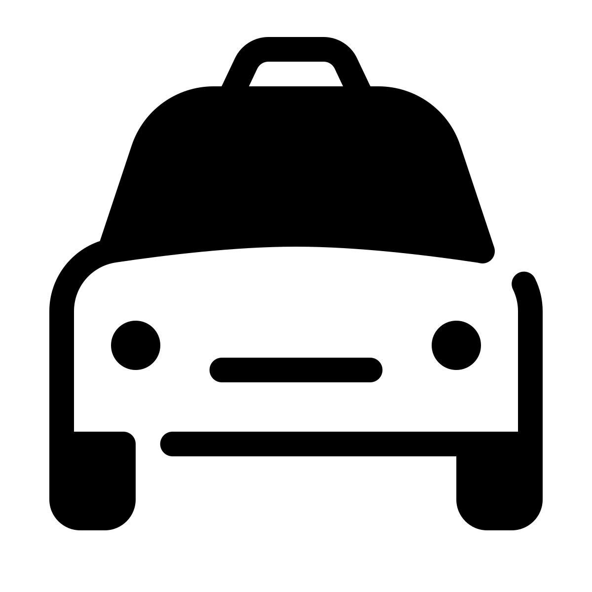 parakeet partial filled style taxi icon