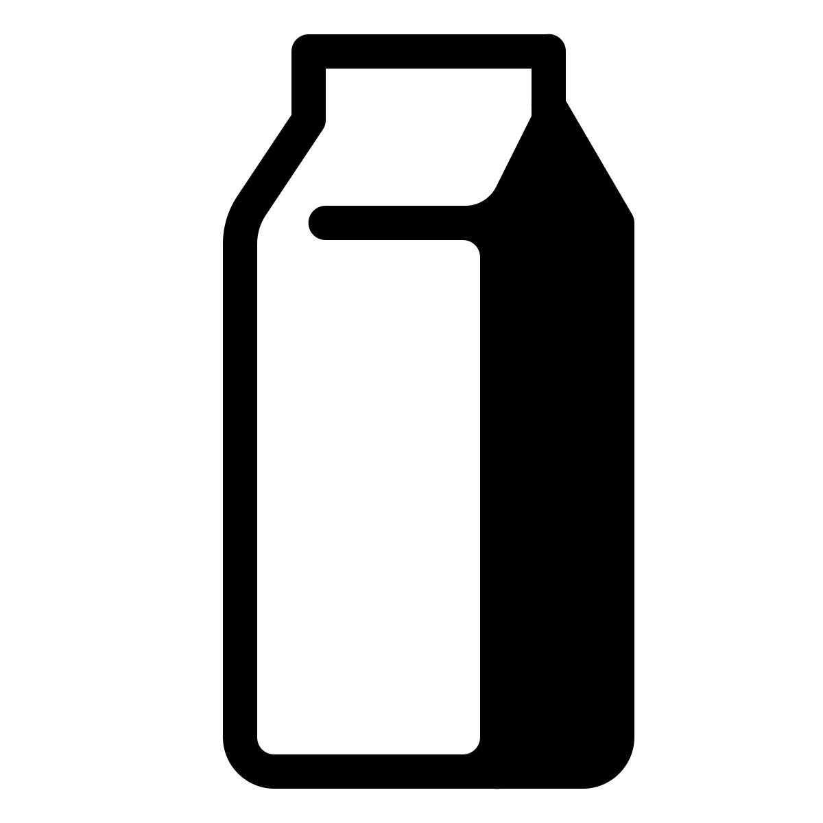 parakeet partial filled style tetra pak icon