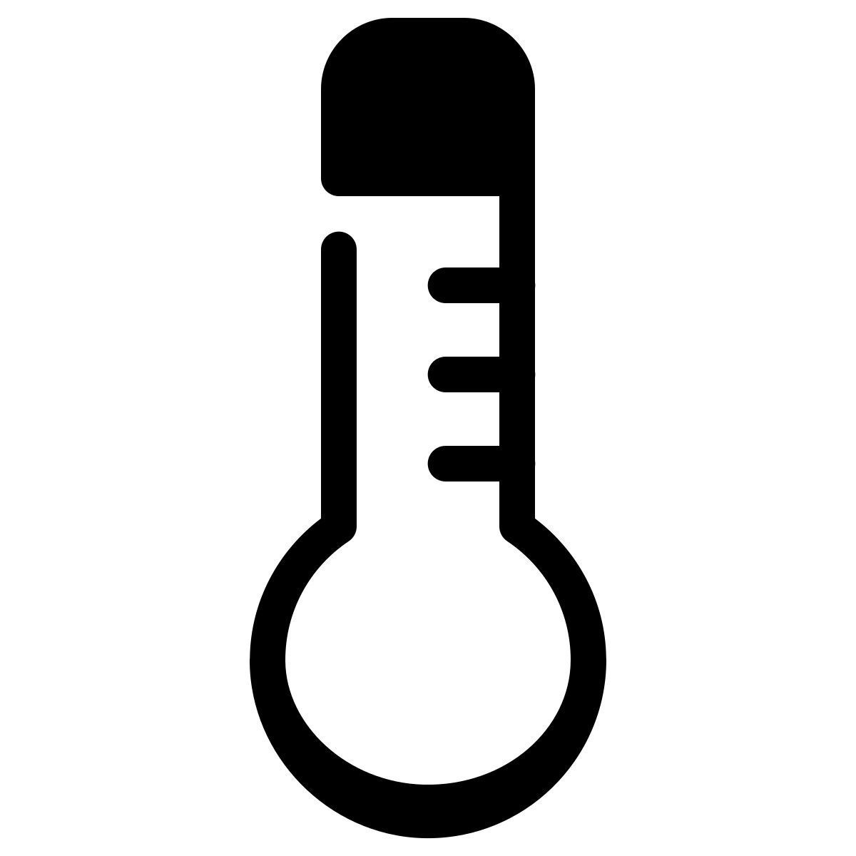 parakeet partial filled style thermometer icon